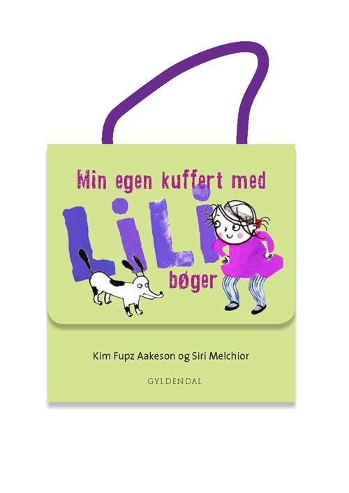 Min egen kuffert med Lili-bøger - Kim Fupz Aakeson og Siri Melchior
